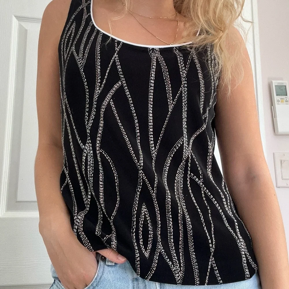 Sparkly 2000s y2k vintage top - Picture 1 of 6